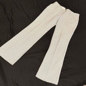 Express Blue and White Striped Pants